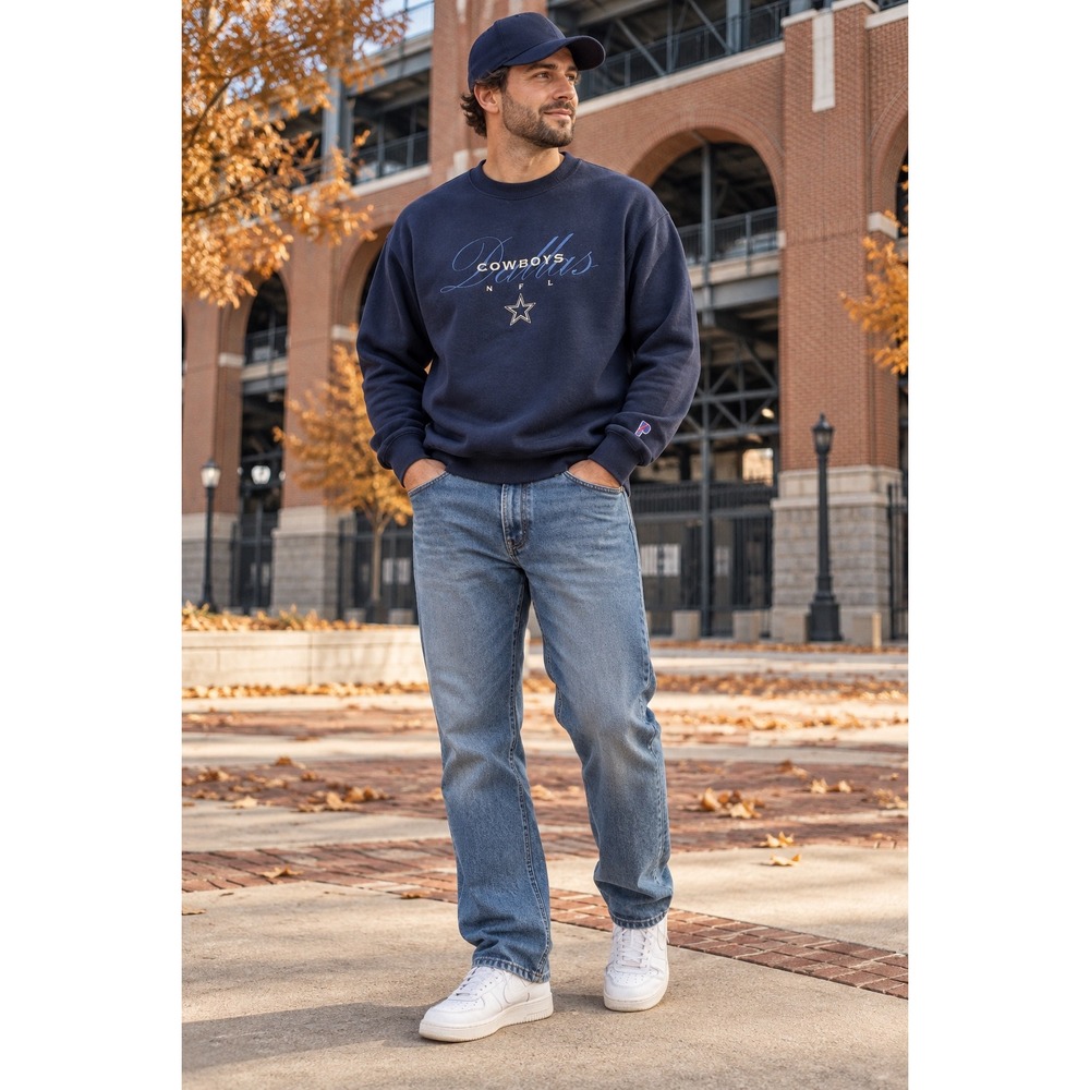 Vintage 90s Dallas Cowboys Pro Player Embroidered Crewneck Sweatshirt NWT L